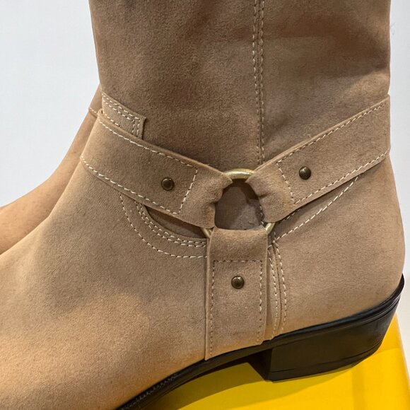 Boohooman Chelsea Desert Boot with Side Harness - Sandstone - UNWORN *FITS 9 US* main image 7